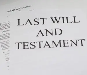 Last Will and Testament document